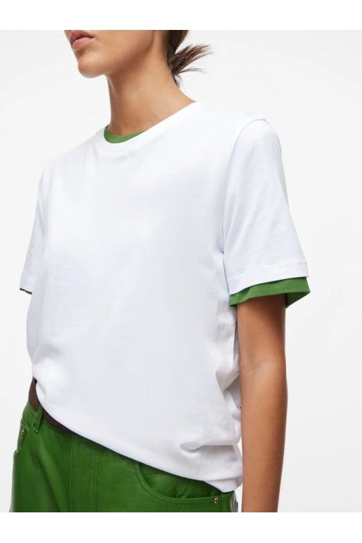 T-Shirt Mulher PIMA ROUGE EDIT VILA T-Shirt Mulher PIMA ROUGE EDIT VILA
