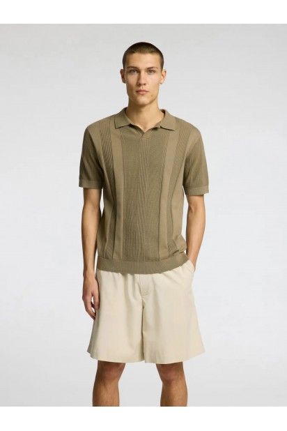 Polo Malha V Homem SS CHANNING SELECTED