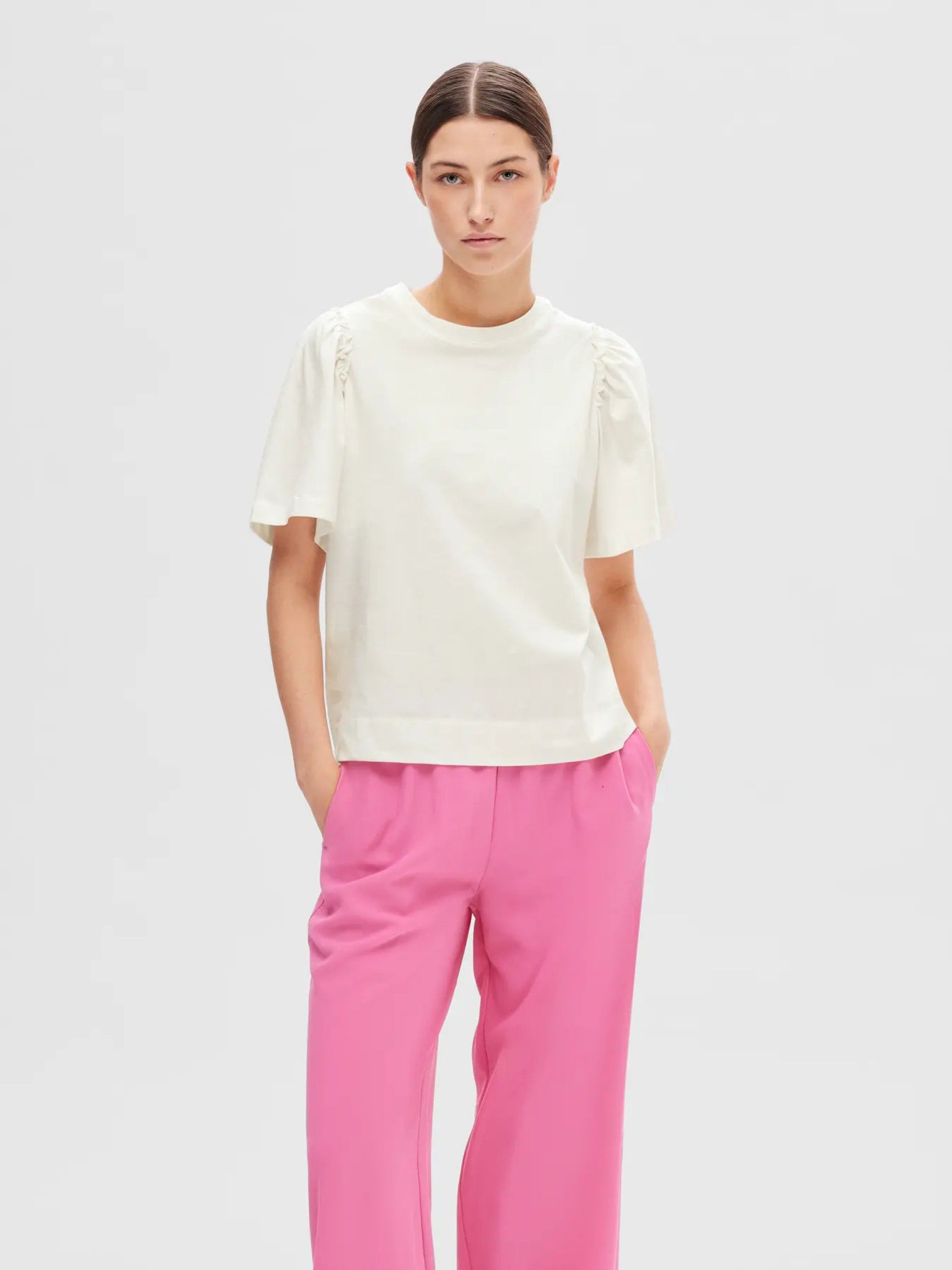T-Shirt PENELOPE 2/4 Ruffle SELECTED FEMME