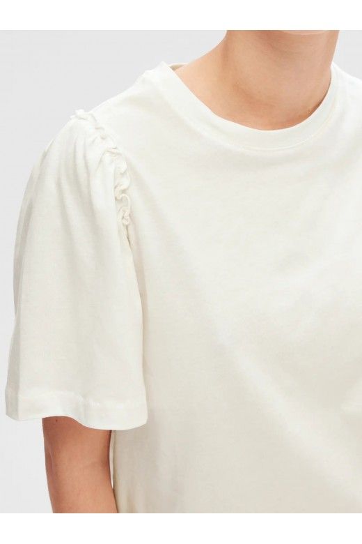 T-Shirt PENELOPE 2/4 Ruffle SELECTED FEMME T-Shirt PENELOPE 2/4 Ruffle SELECTED FEMME