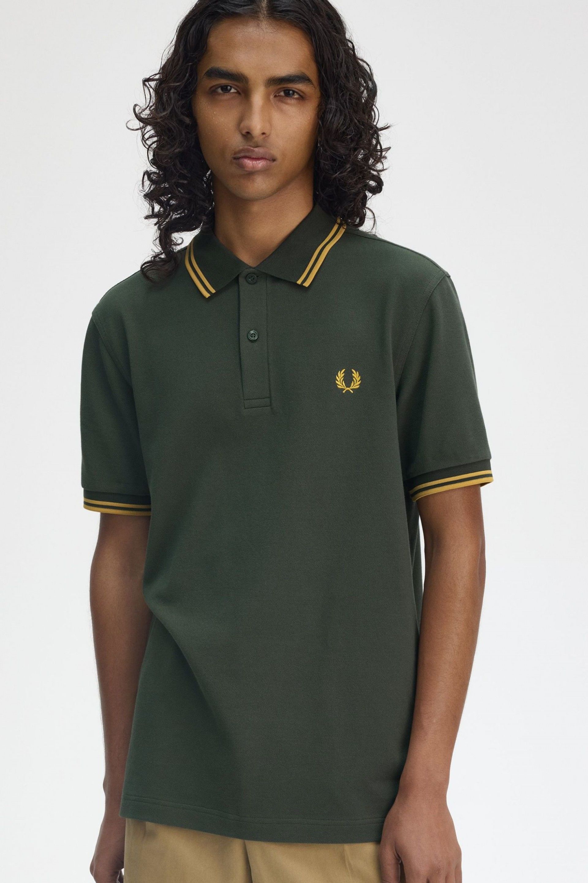 Polo FRED PERRY R/G Slim Fit M3600