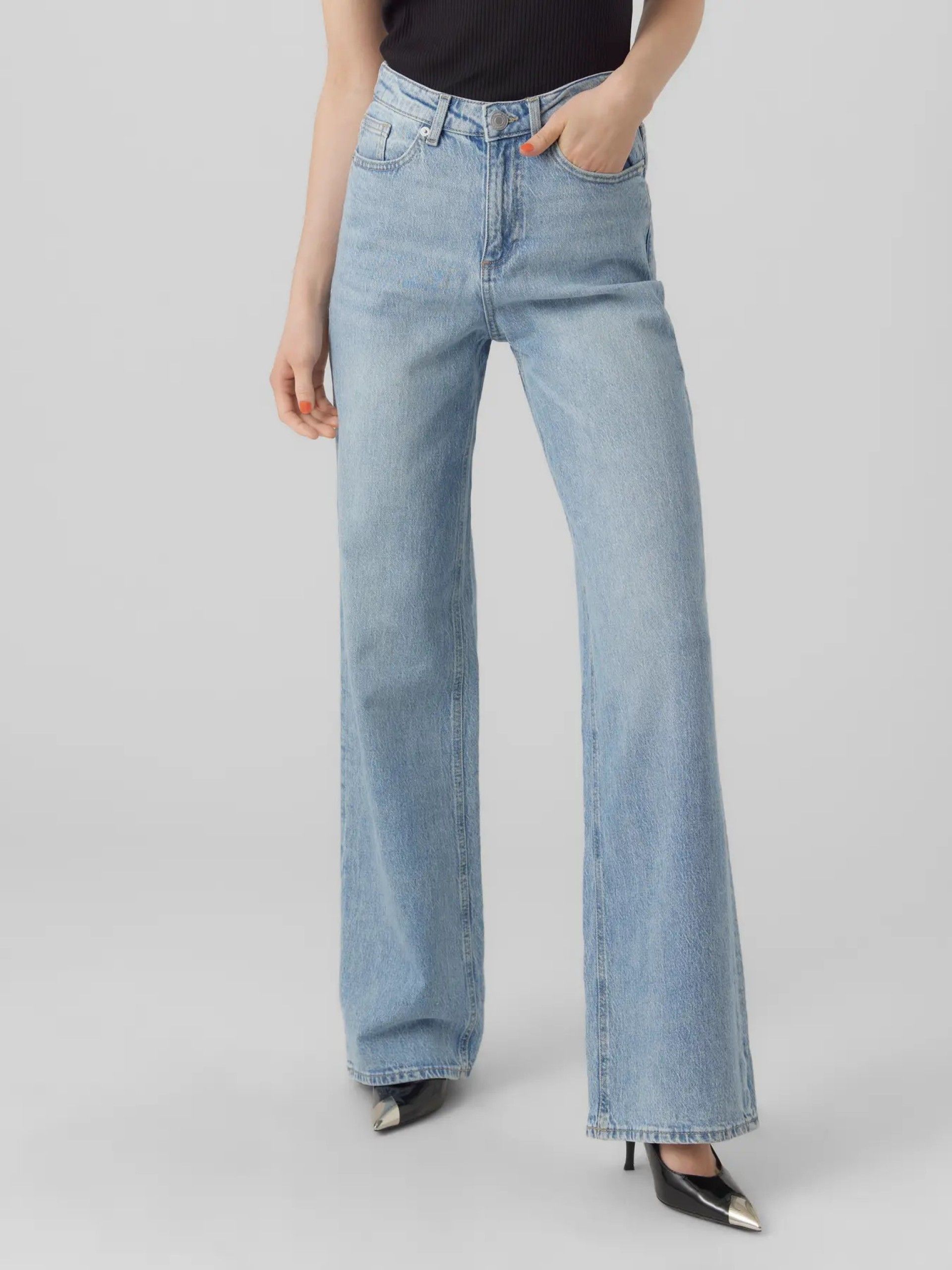 Calça Jeans Mulher TESSA HR WIDE VERO MODA
