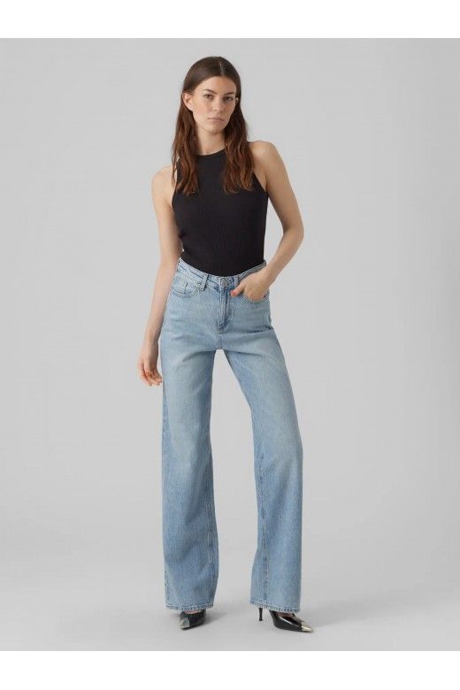 Calça Jeans Mulher TESSA HR WIDE VERO MODA Calça Jeans Mulher TESSA HR WIDE VERO MODA