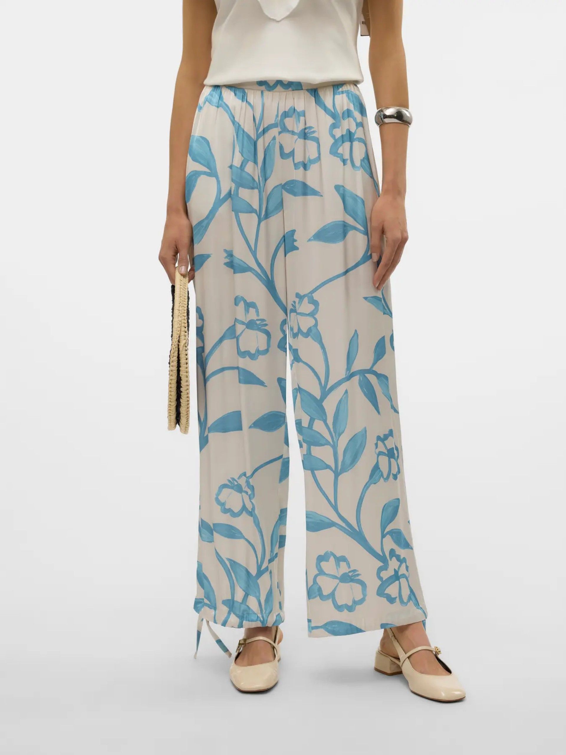 Calça VERO MODA RUBIE MW Relaxed Elastic Print