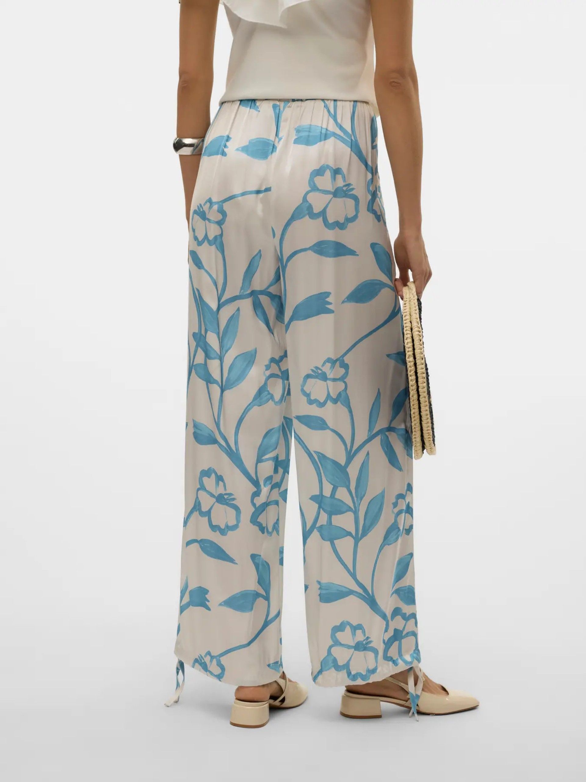 Calça VERO MODA RUBIE MW Relaxed Elastic Print