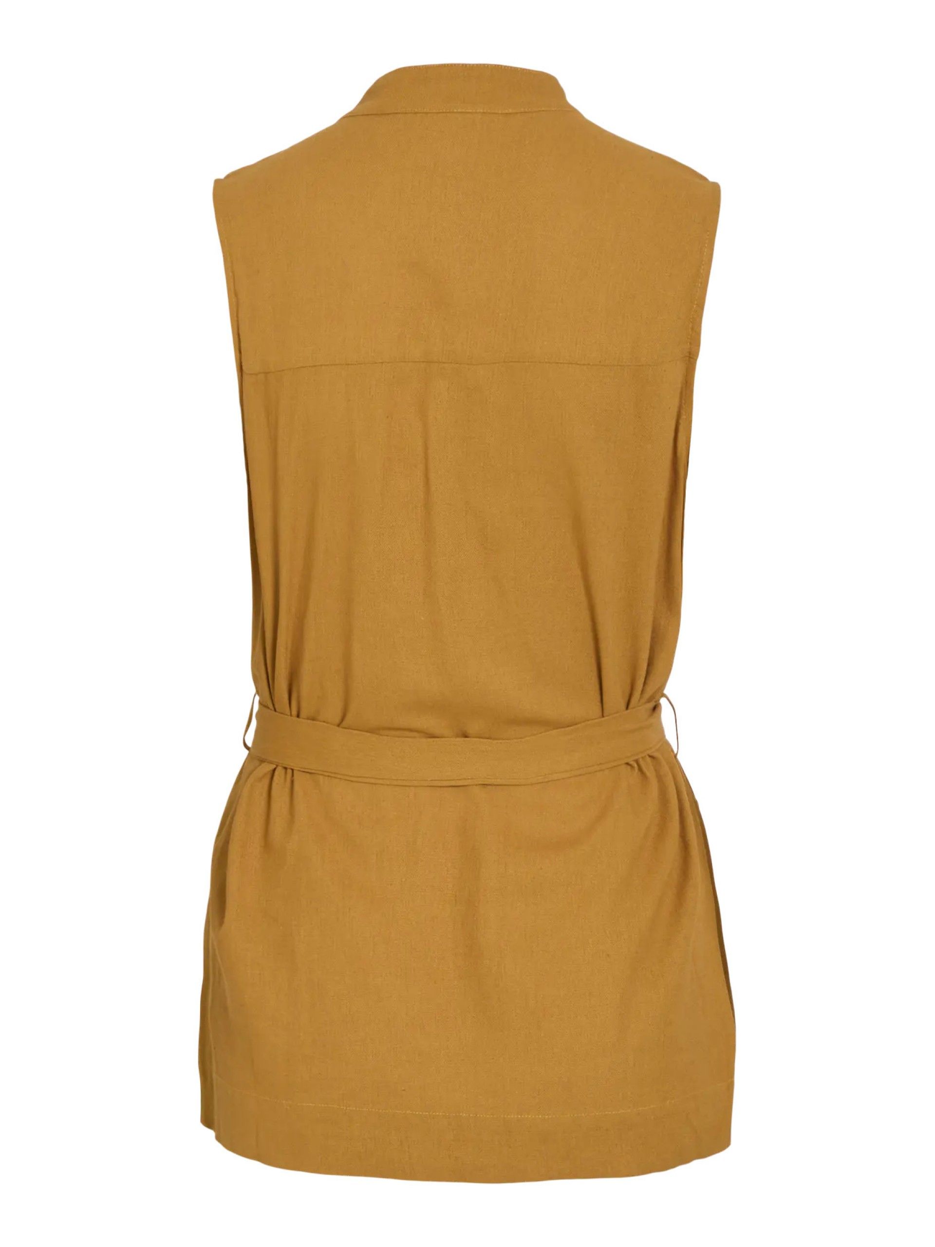 Blusa NURIA O VILA sem mangas com cinto