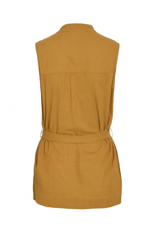 Blusa NURIA O VILA sem mangas com cinto Blusa NURIA O VILA sem mangas com cinto