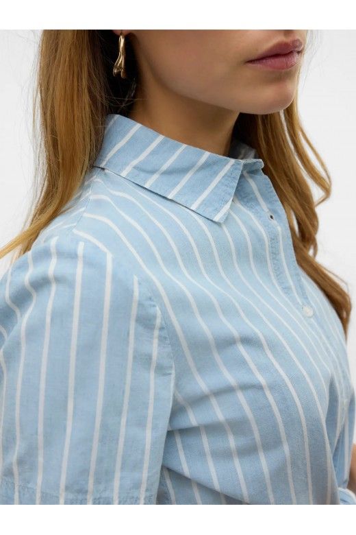 Blusa Riscas LEONIES 3/4 Chambray VERO MODA