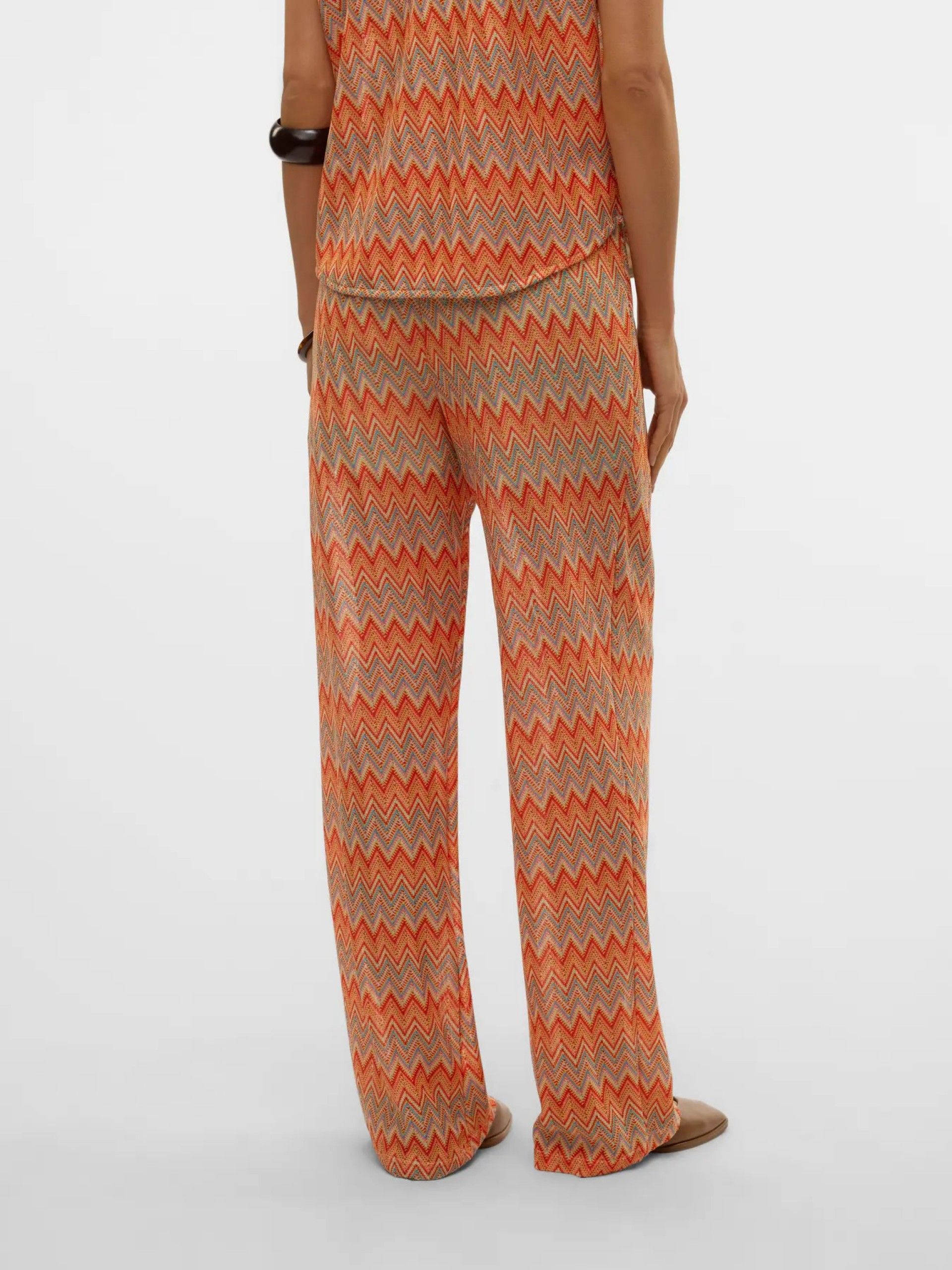 Calça DICTE HW Straight Print JRS VERO MODA