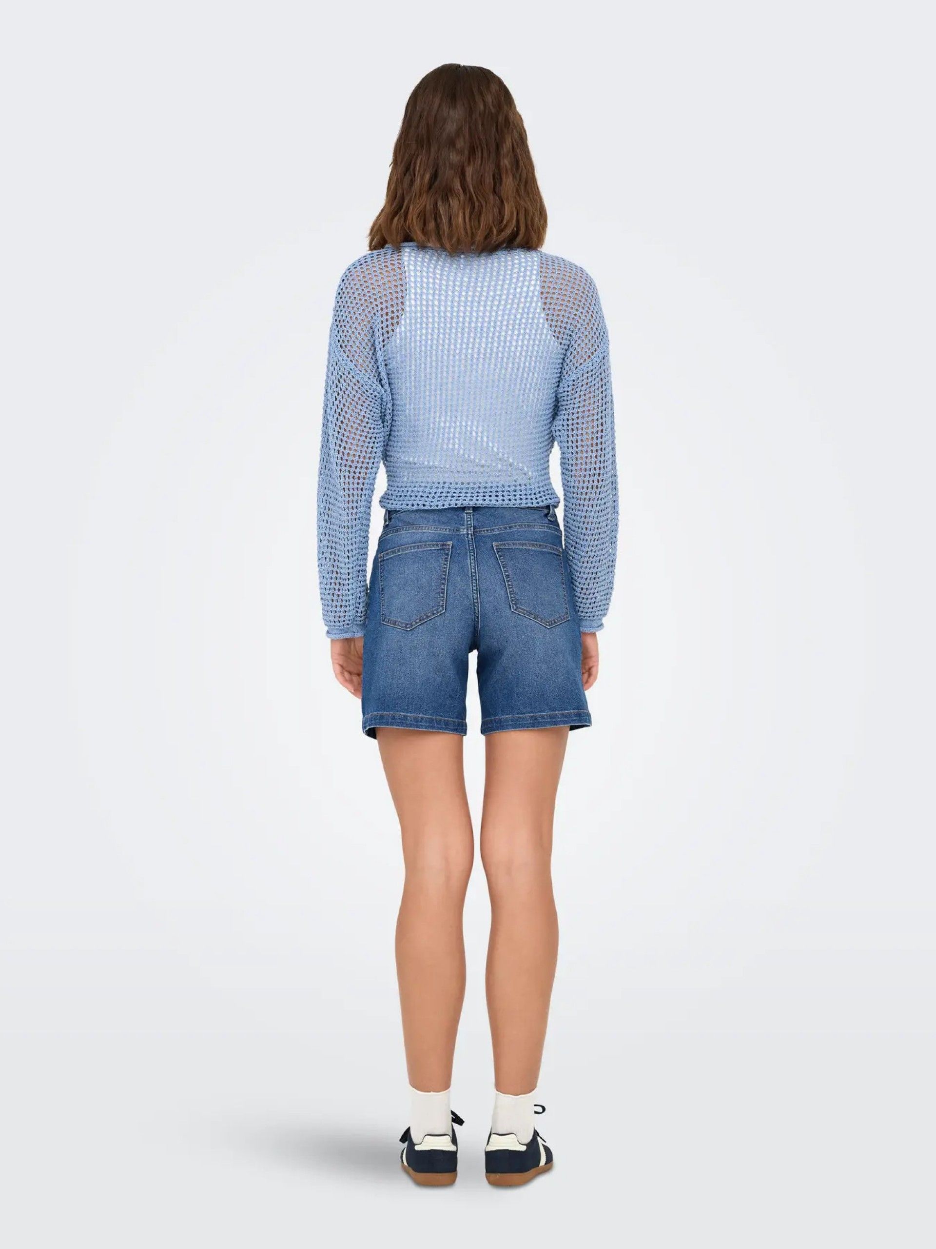 Calção Jeans MIA MW MOM Shorts 15352303 ONLY