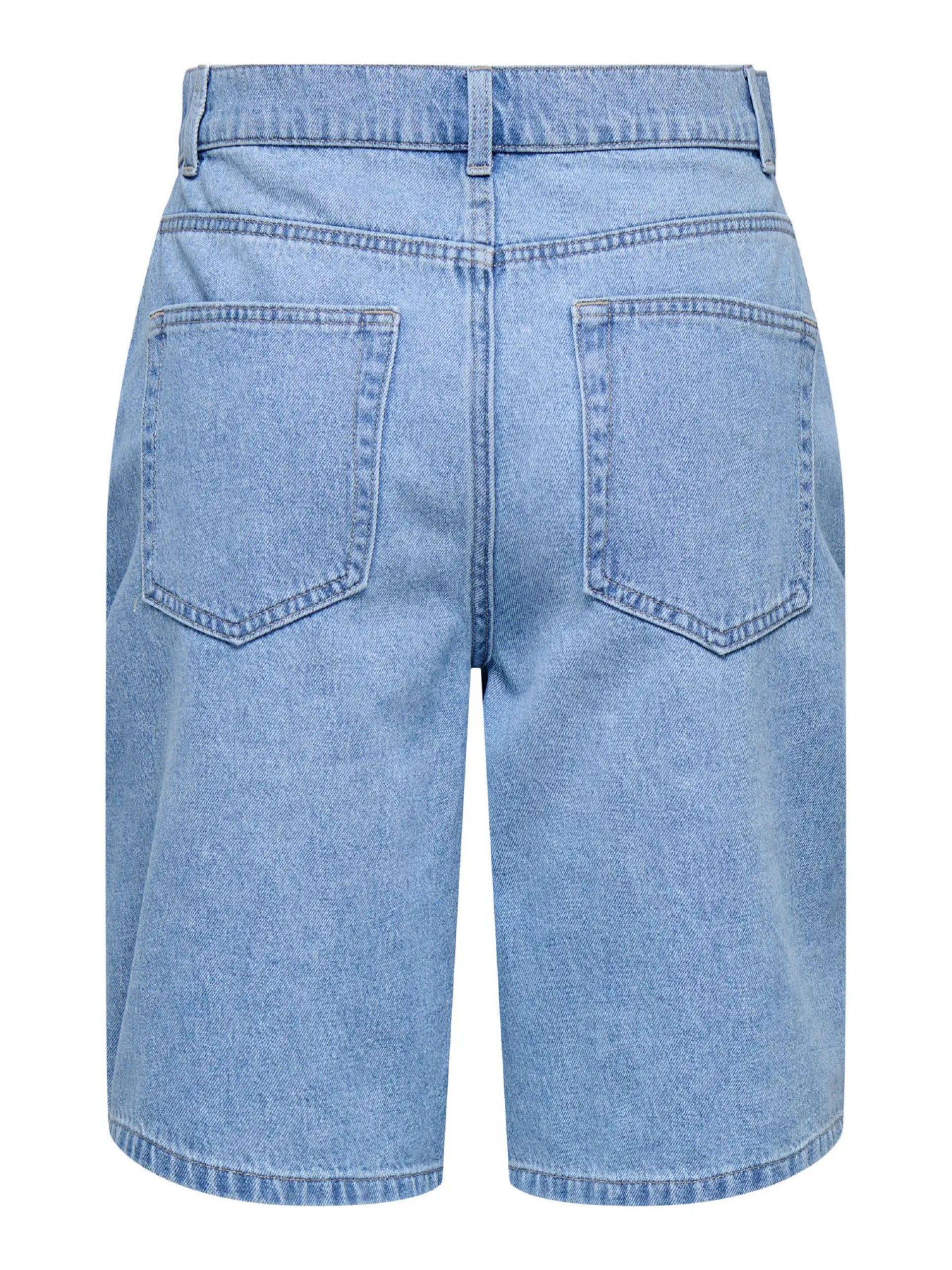 Calção Jeans MERLA HW Long Shorts 15352304 ONLY