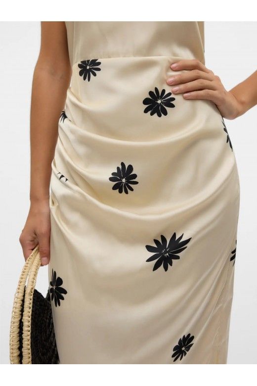 Vestido ROE V Long Cetin Print 10328711 VERO MODA Vestido ROE V Long Cetin Print 10328711 VERO MODA