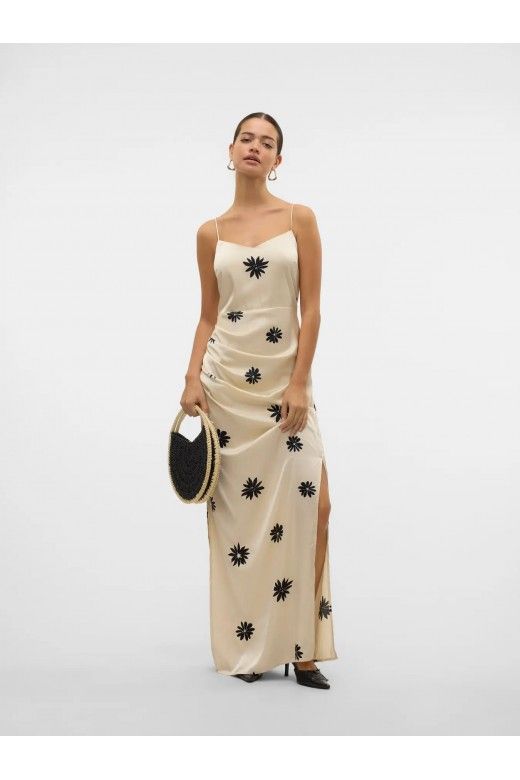 Vestido ROE V Long Cetin Print 10328711 VERO MODA Vestido ROE V Long Cetin Print 10328711 VERO MODA