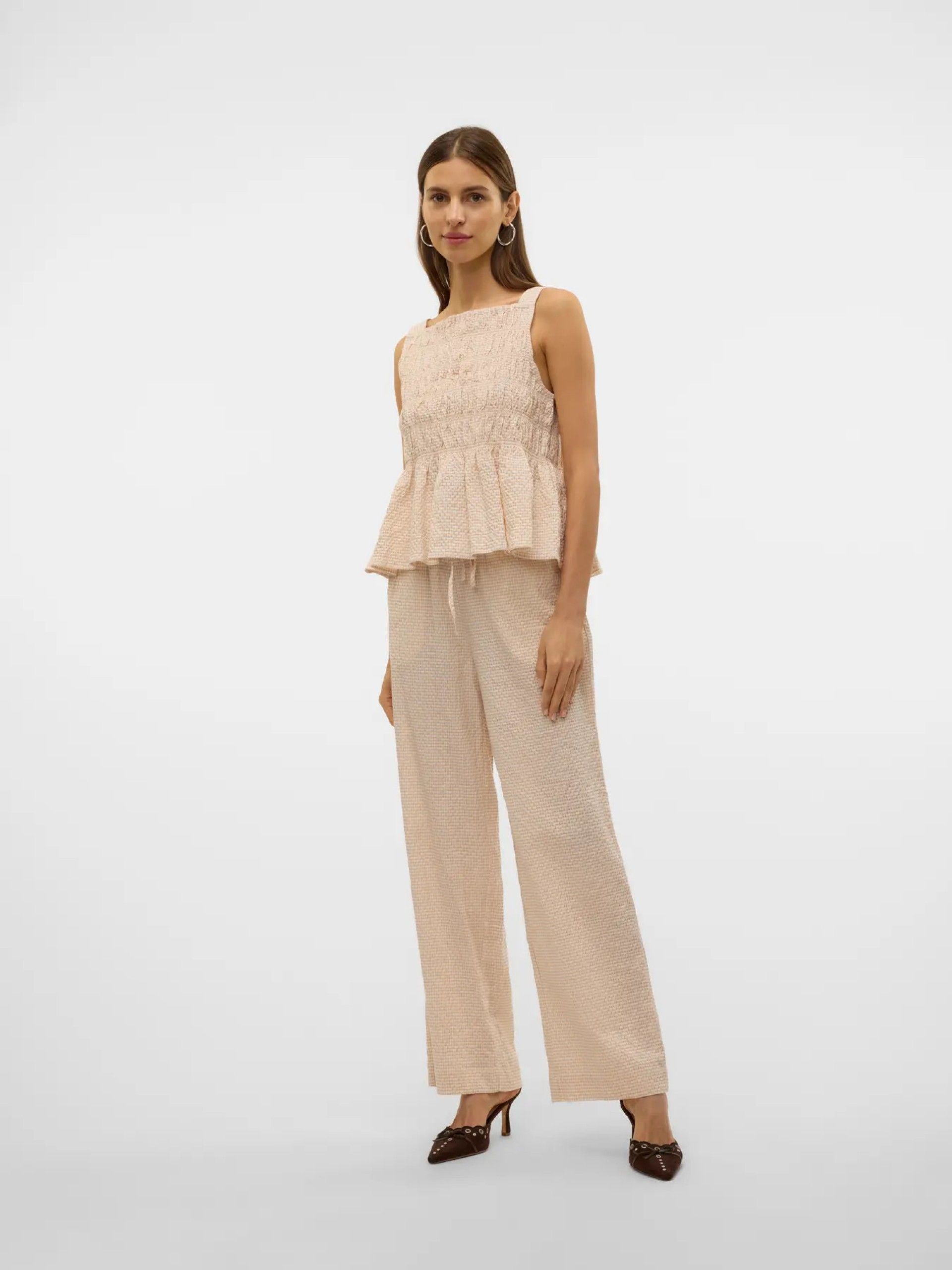 Calça ROBERTA HW CHECKS AWAR VERO MODA