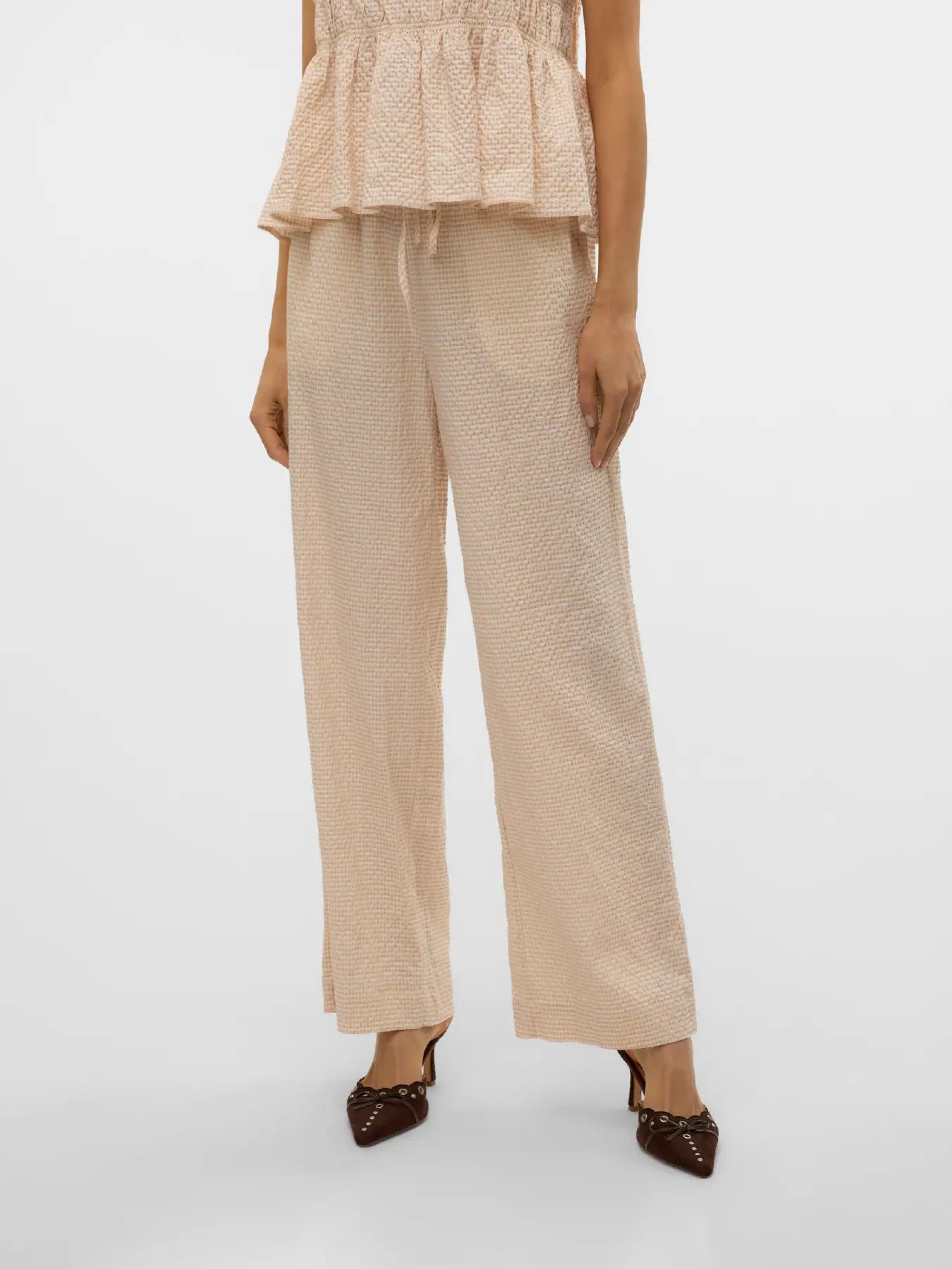 Calça ROBERTA HW CHECKS AWAR VERO MODA