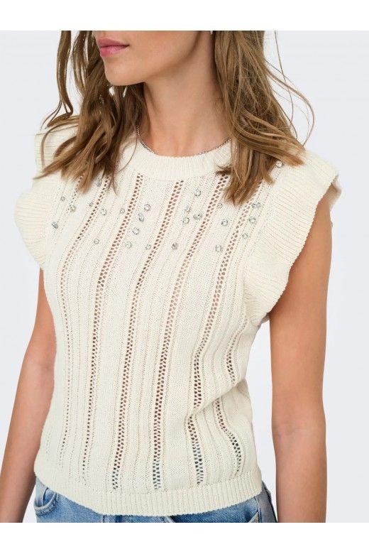 Top Malha NEWTULLE brilhantes ONLY Top Malha NEWTULLE brilhantes ONLY