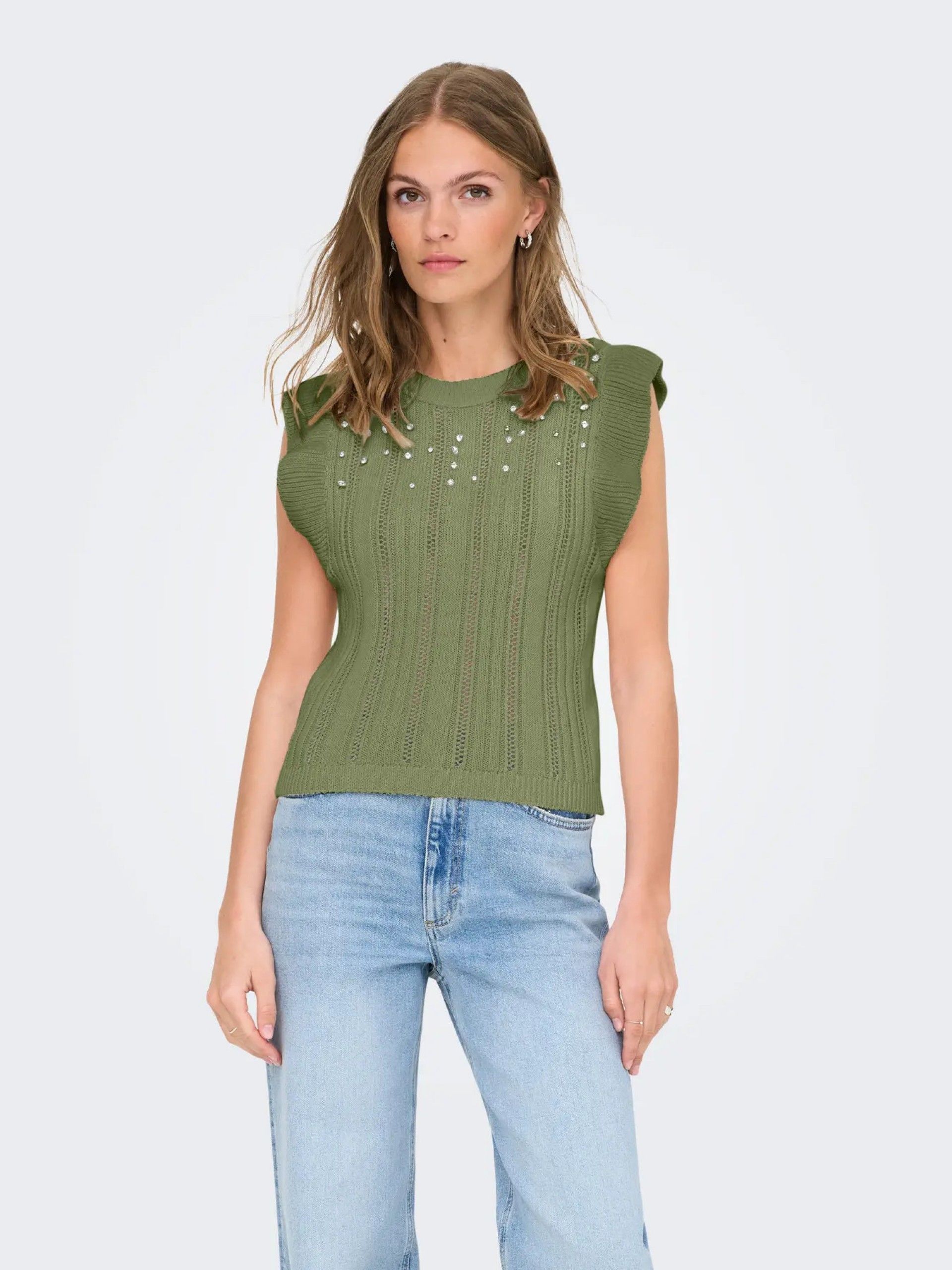 Top Malha NEWTULLE brilhantes ONLY