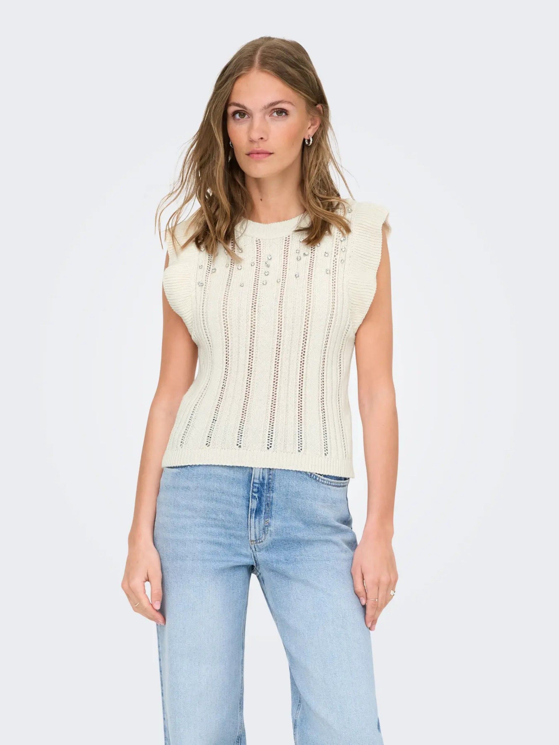 Top Malha NEWTULLE brilhantes ONLY