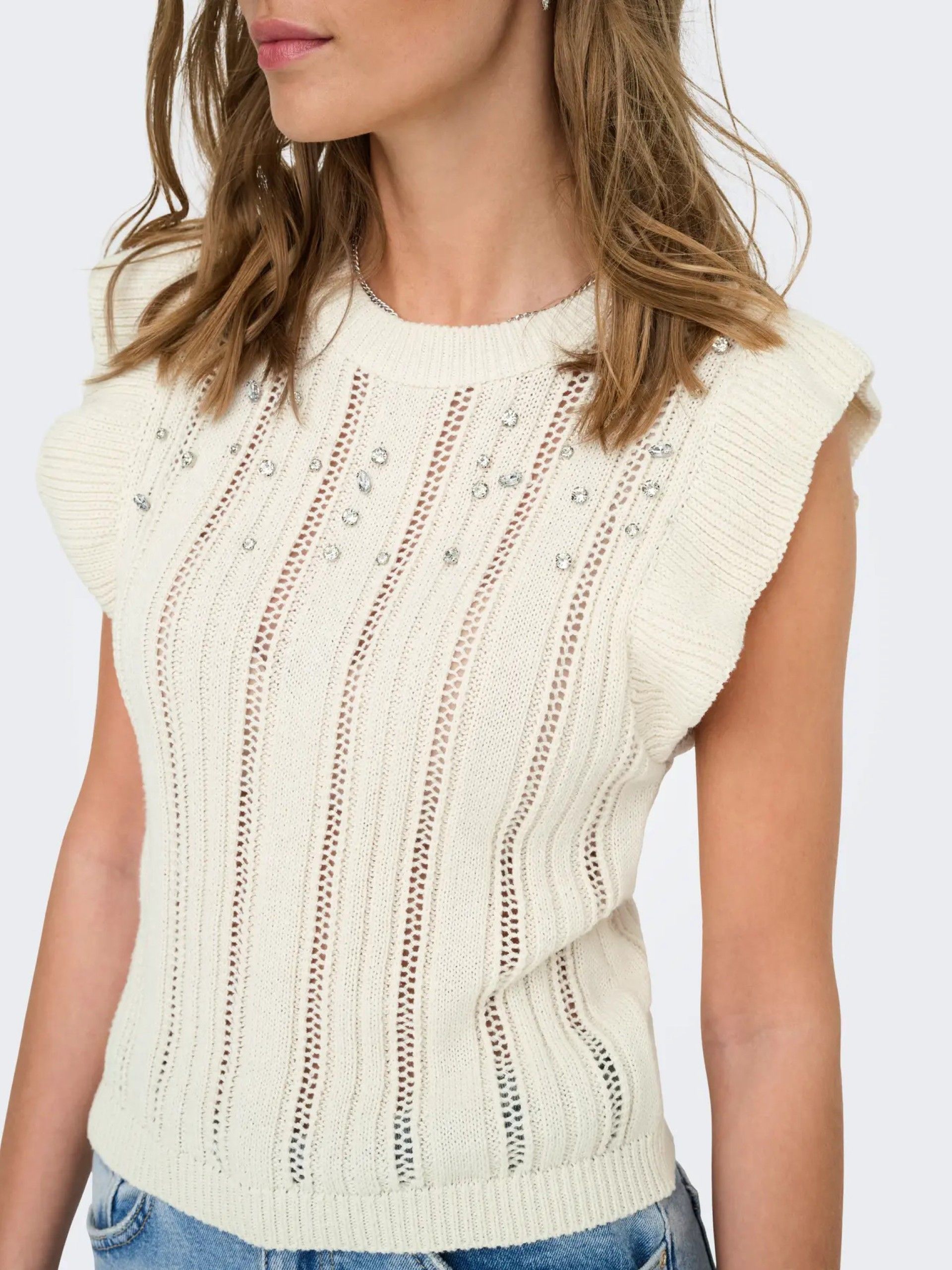 Top Malha NEWTULLE brilhantes ONLY