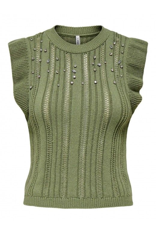 Top Malha NEWTULLE brilhantes ONLY Top Malha NEWTULLE brilhantes ONLY