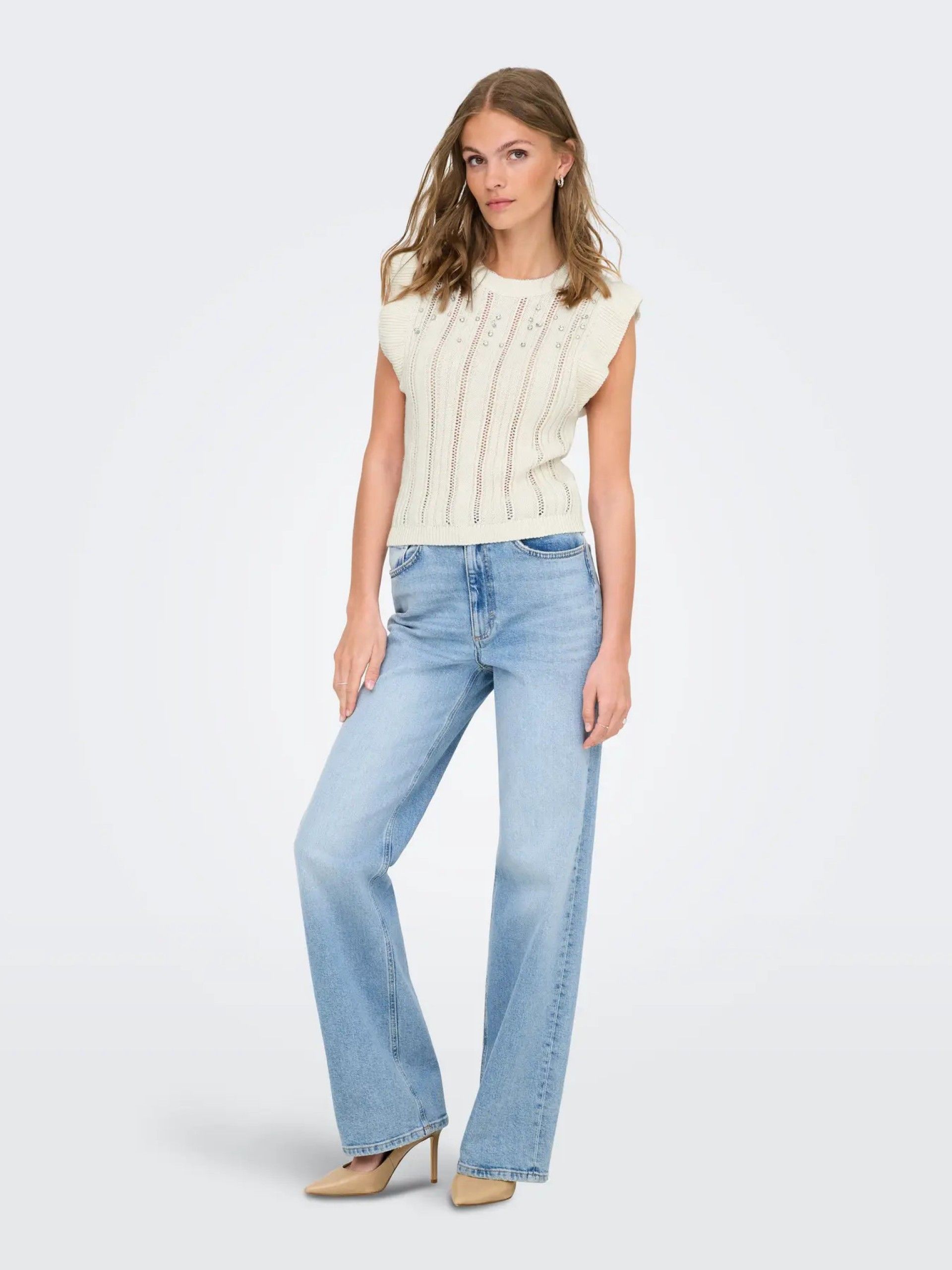 Top Malha NEWTULLE brilhantes ONLY