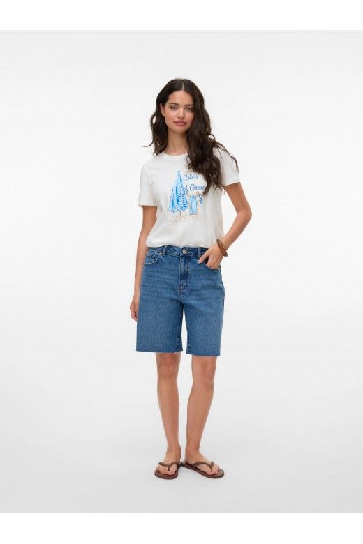 T-Shirt Mulher Vmsiane Francis Vero Moda T-Shirt Mulher Vmsiane Francis Vero Moda