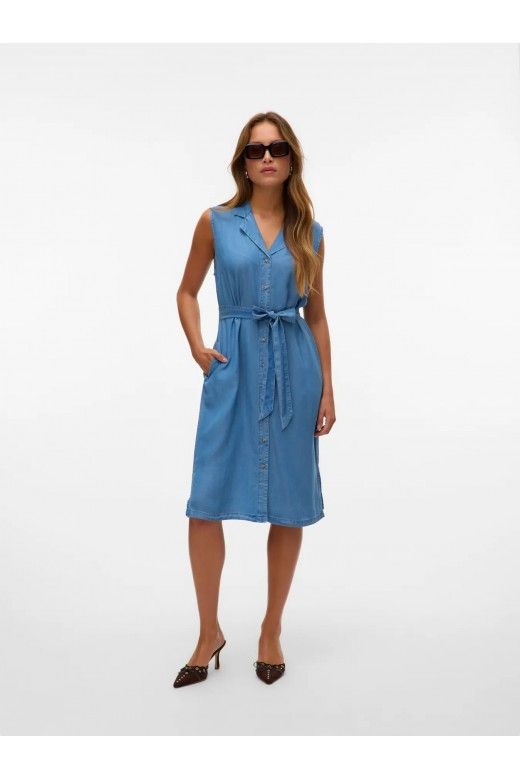 Vestido BREE SL BLK Tencel VERO MODA Vestido BREE SL BLK Tencel VERO MODA