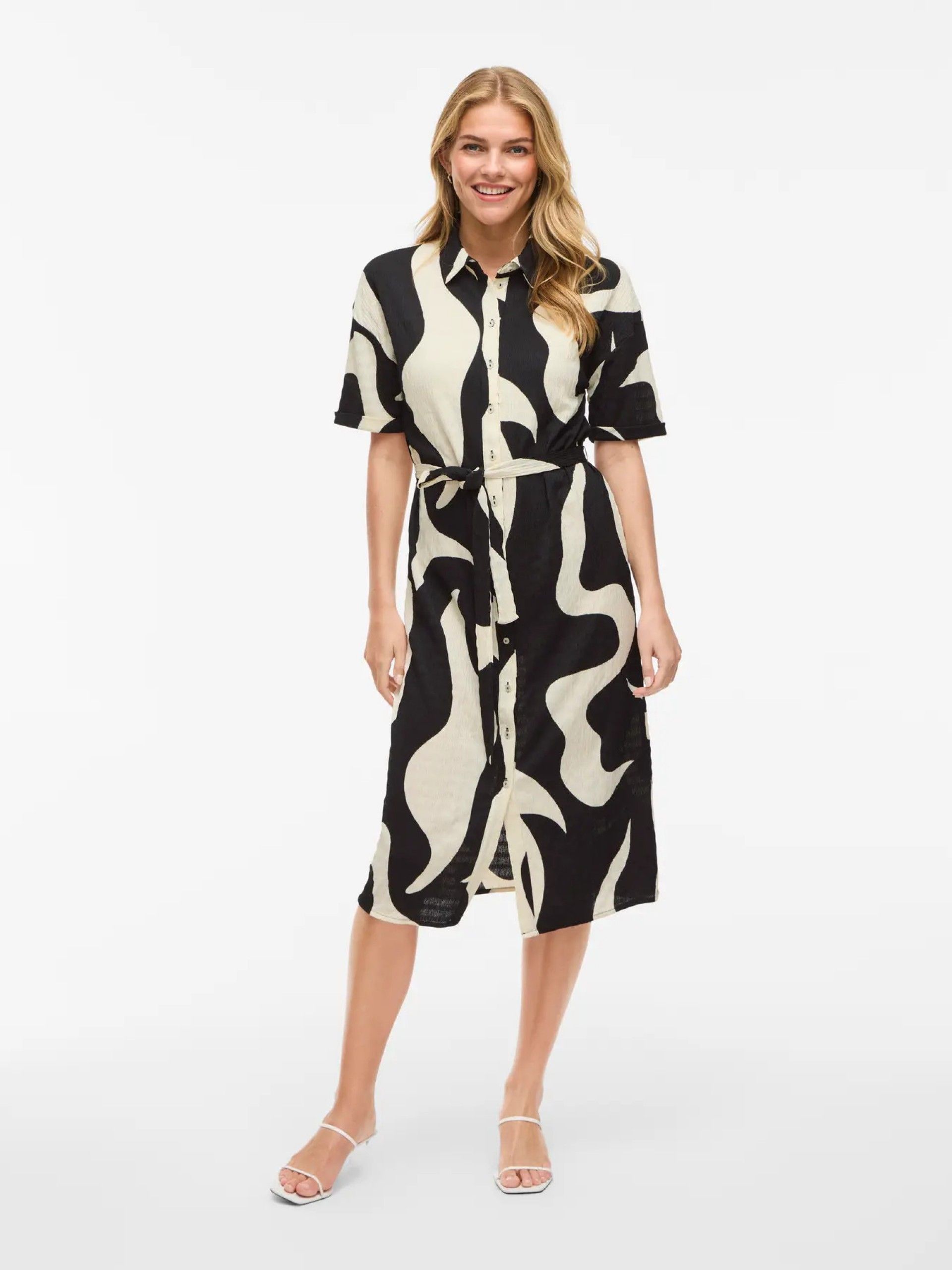 Vestido Blusa ZEYA ZERA 2/4 Midi VILA