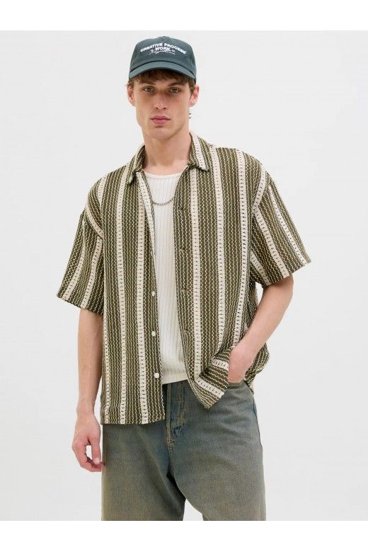 Camisa BELLAGIO CROCHET SS Jack Jones Camisa BELLAGIO CROCHET SS Jack Jones
