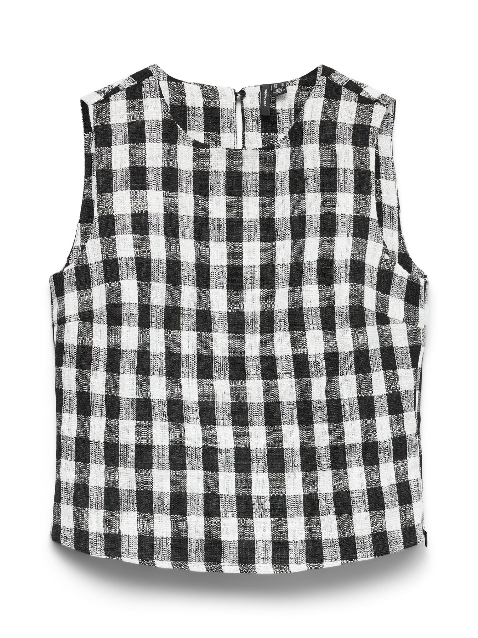 Top Fitted em Tecido Vmceci Vero Moda