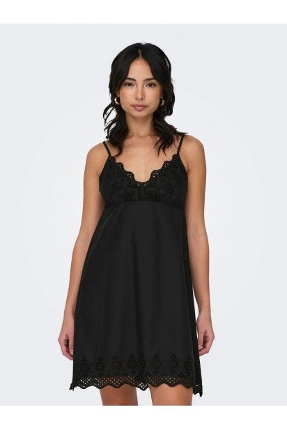 Vestido Preto Renda LOU Life  ONLY
