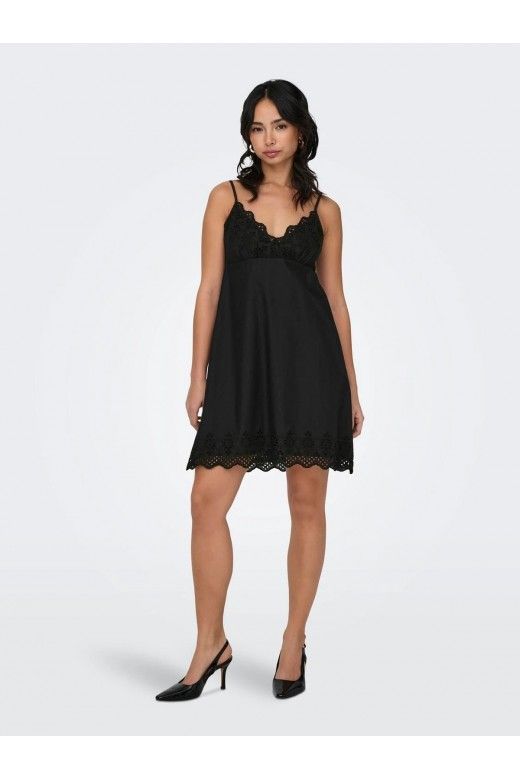 Vestido Preto Renda LOU Life  ONLY