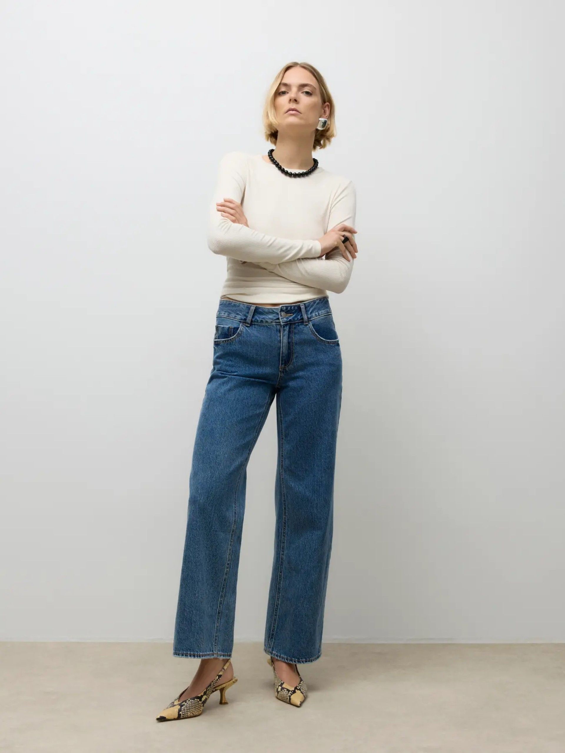 Calça Jeans Mulher RENA MR WIDE AWARE VERO MODA