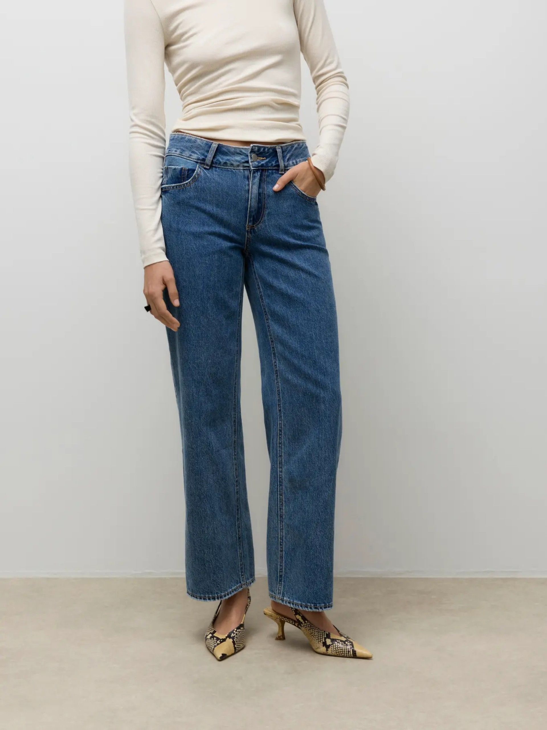 Calça Jeans Mulher RENA MR WIDE AWARE VERO MODA