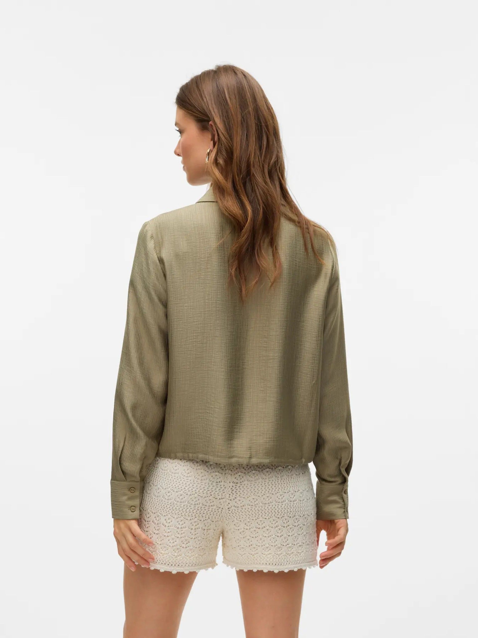 Blusa TOMA Curta LS TIE VERO MODA