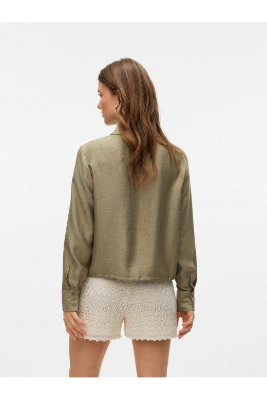 Blusa TOMA Curta LS TIE VERO MODA Blusa TOMA Curta LS TIE VERO MODA