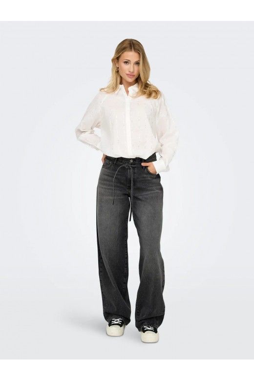 Calça Jeans Mulher GIANNA MW Straight ONLY Calça Jeans Mulher GIANNA MW Straight ONLY