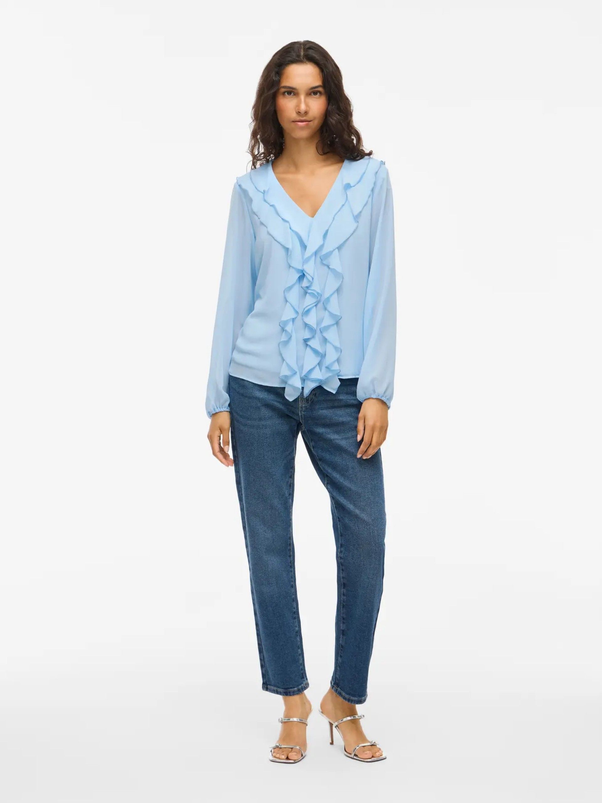 Top ANE V Blusa Frill VILA