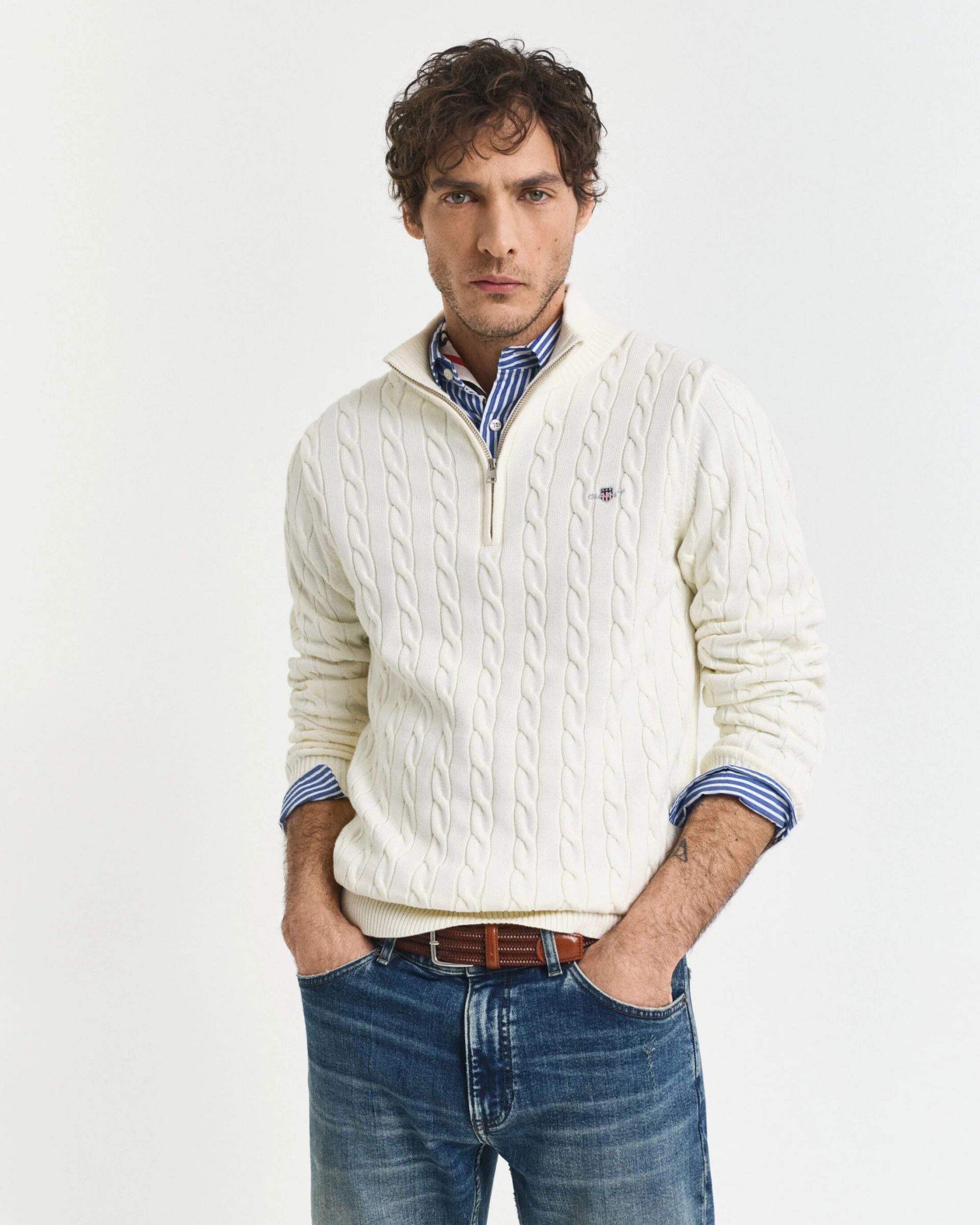 Camisola GANT Homem Zip