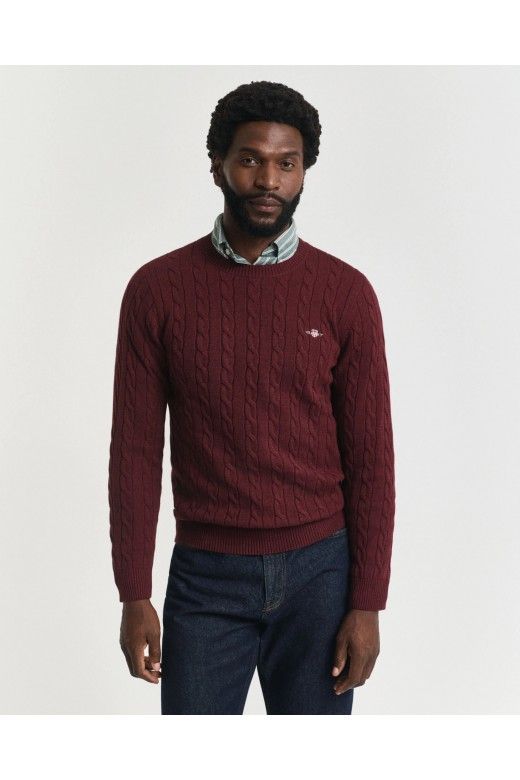 Camisola Homem GANT Cotton Cable Camisola Homem GANT Cotton Cable