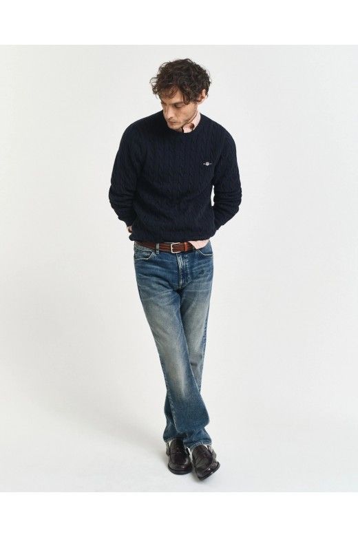 Camisola Homem GANT Cotton Cable Camisola Homem GANT Cotton Cable