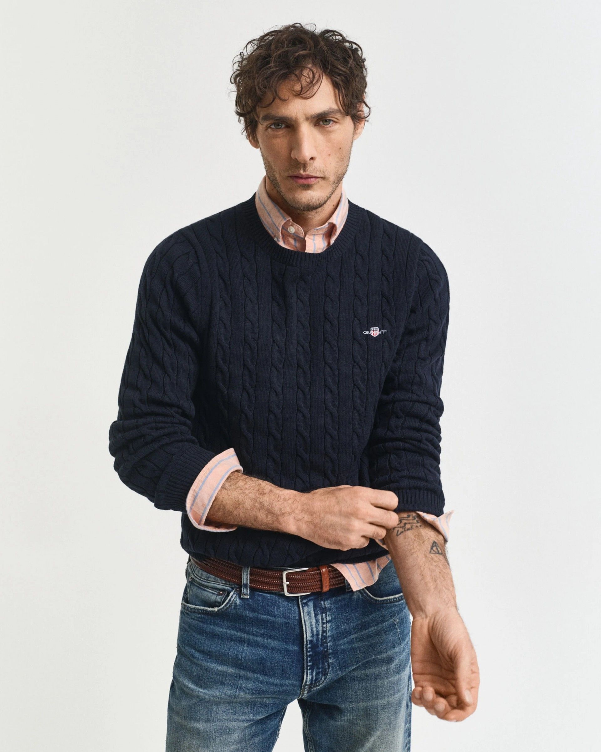 Camisola Homem GANT Cotton Cable