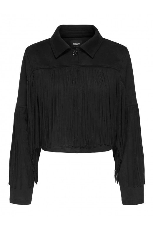 Casaco Frangas Faux Suede DIANE ONLY Casaco Frangas Faux Suede DIANE ONLY