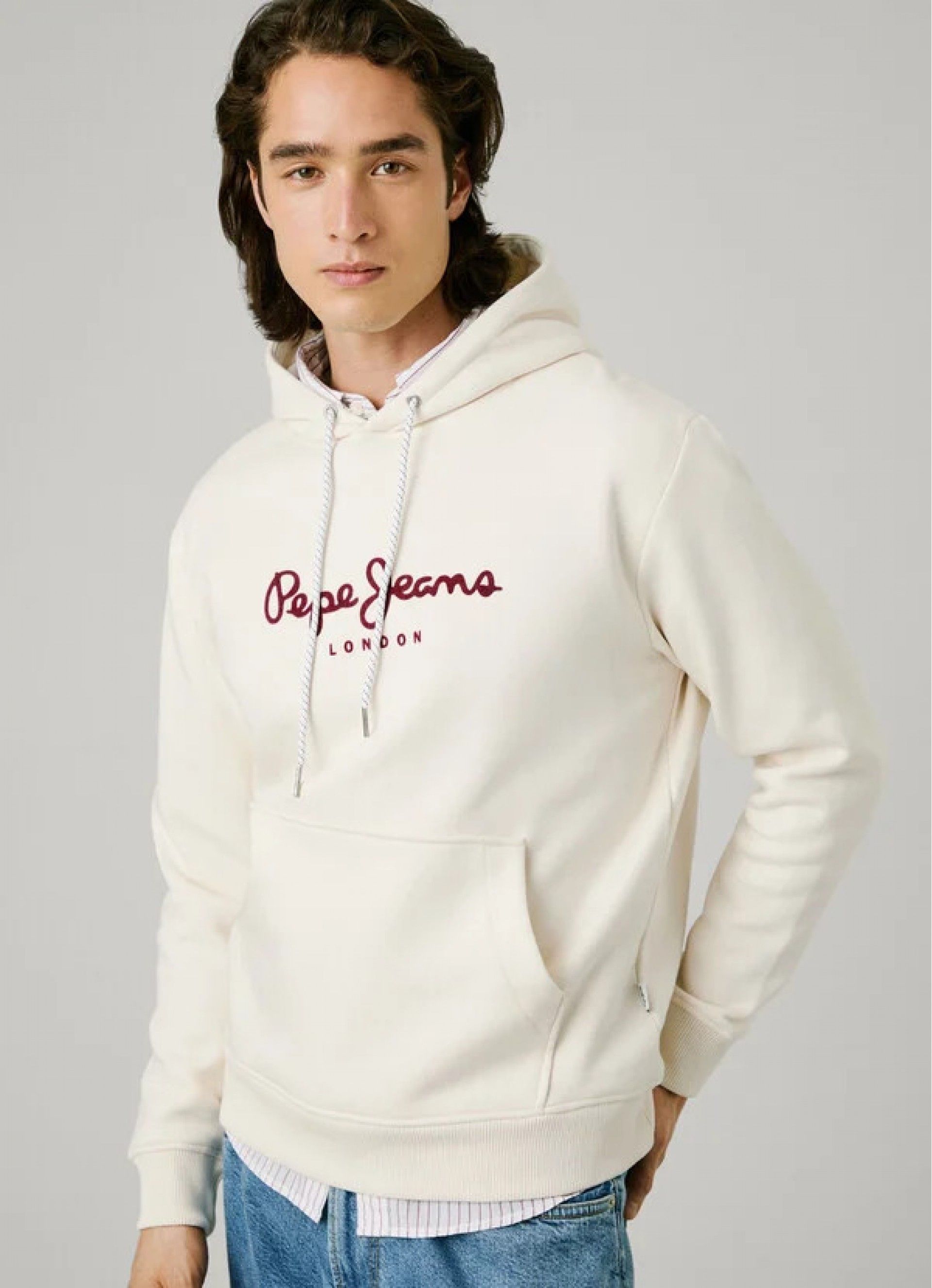 Sweat Homem Pepe Jeans MACBETH Hoodie PM5800009