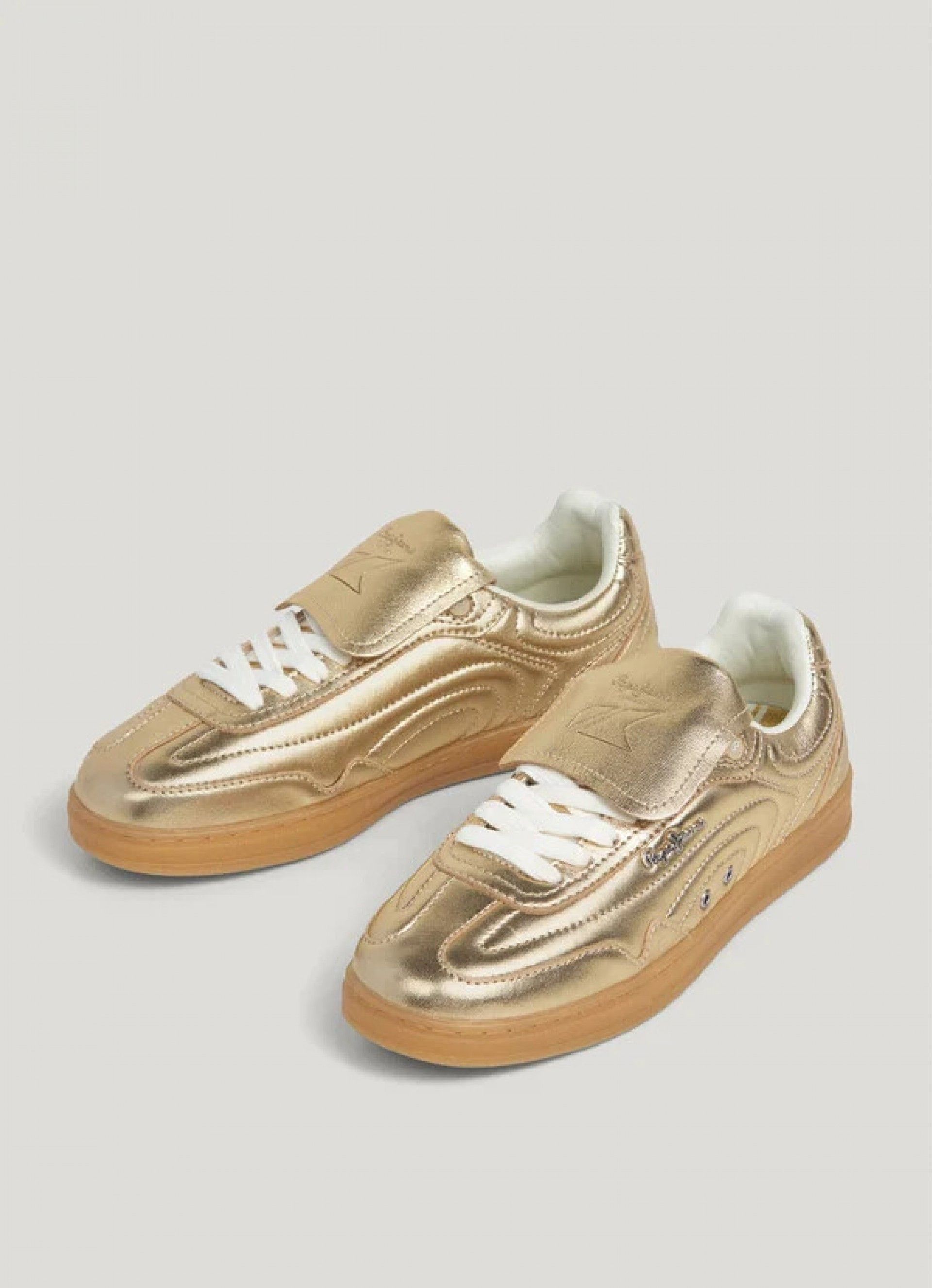 Sapatilhas Pepe Jeans Ball Metal Gold Mulher PLS000010