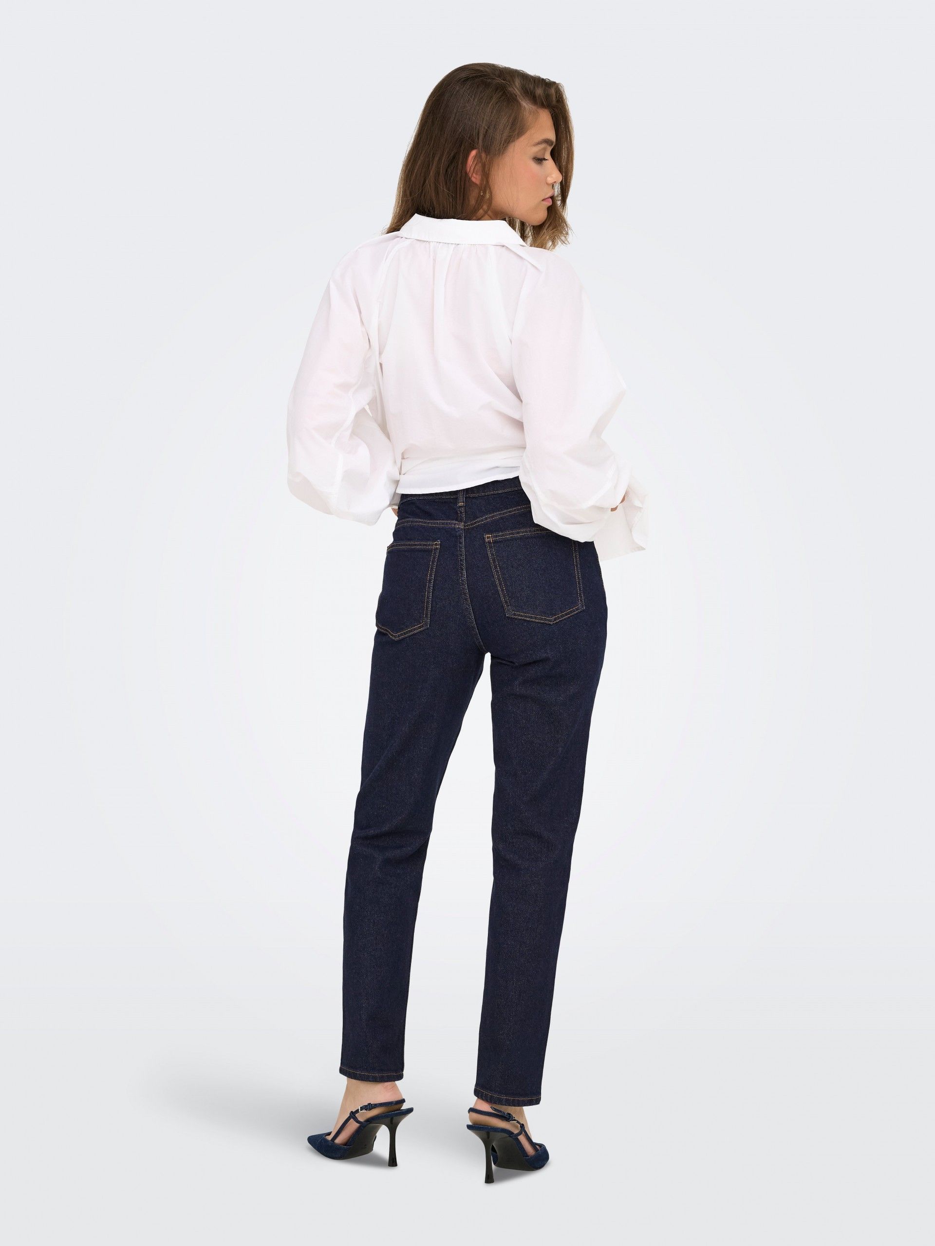 Calça Jeans Mulher EMILY HW Straight ONLY
