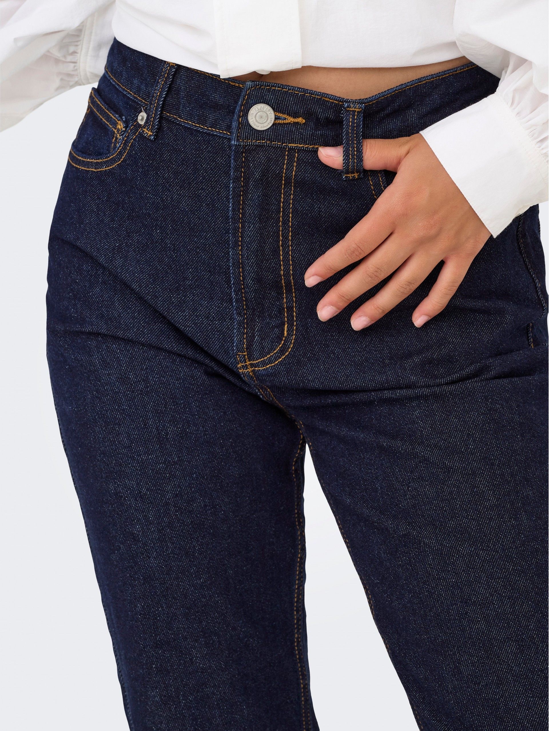 Calça Jeans Mulher EMILY HW Straight ONLY