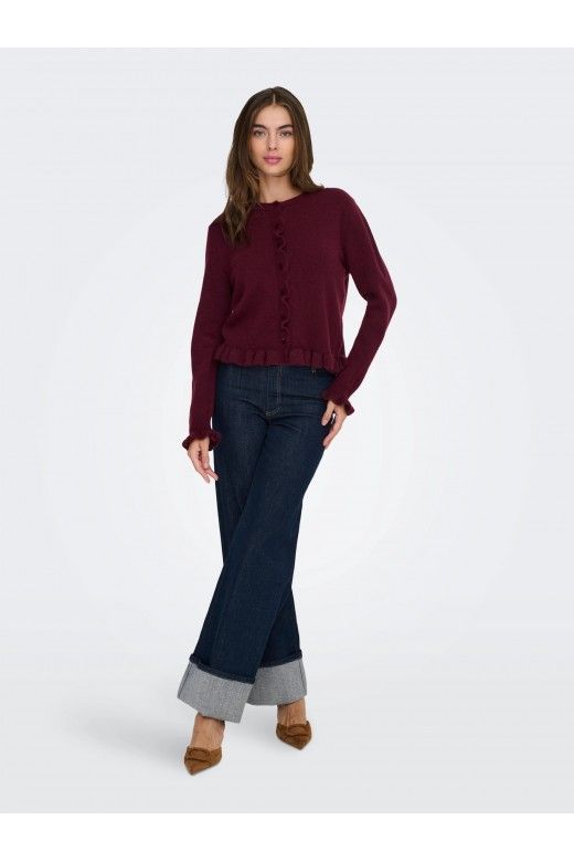 Casaco Malha Mulher LETTY Frill JDY ONLY Casaco Malha Mulher LETTY Frill JDY ONLY