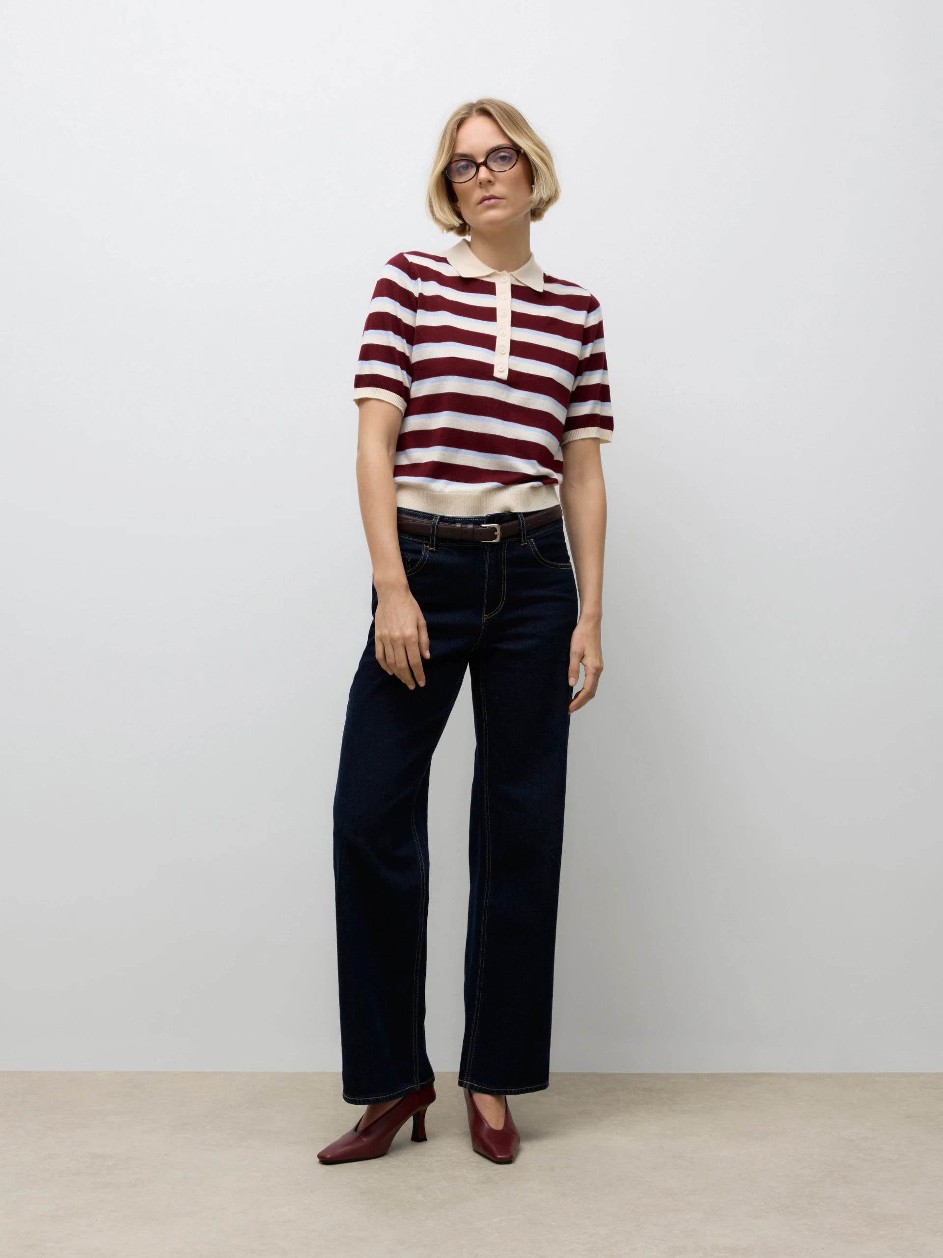 Polo Malha Mulher SIKITA Riscas AWARE