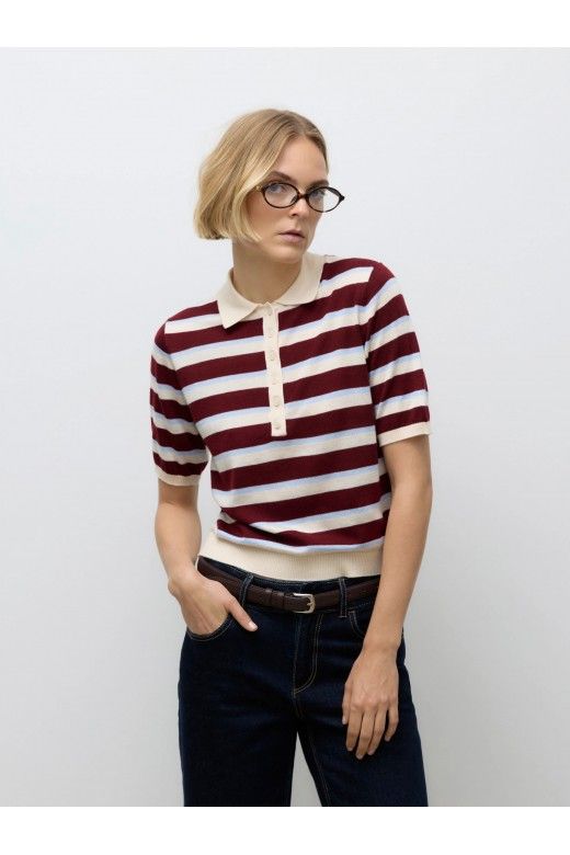 Polo Malha Mulher SIKITA Riscas AWARE Polo Malha Mulher SIKITA Riscas AWARE